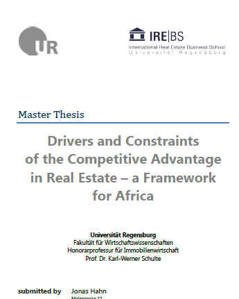 Drivers and Constraints of the Competitive Advantage in Real Estate – a Framework for Africa