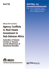 Agency conflicts in real estate investment in Sub-Saharan Africa: exploration of selected investors in Tanzania and the effectiveness of institutional remedies